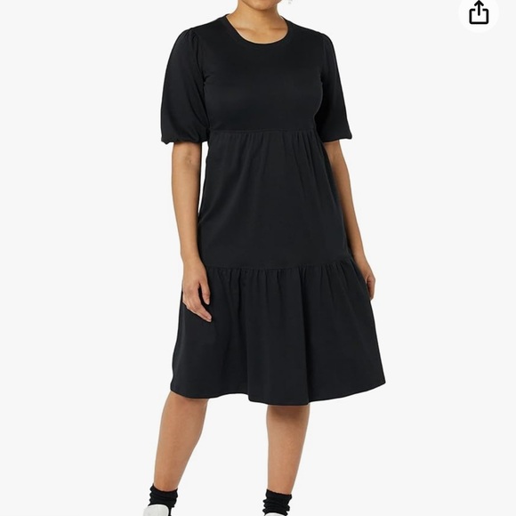 Amazon Essentials Women's Organic Cotton Fit and Flare Dress NWT 6X - Picture 3 of 13